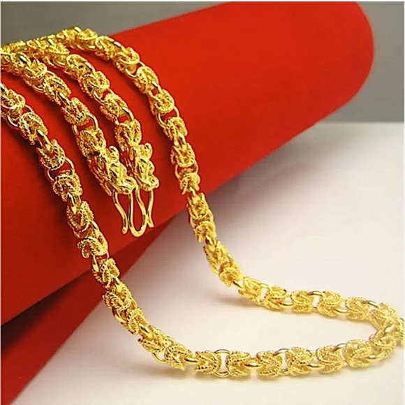 GOLD 24K PLATED DRAGON VIKING NECKLACE - Picture 7 of 8